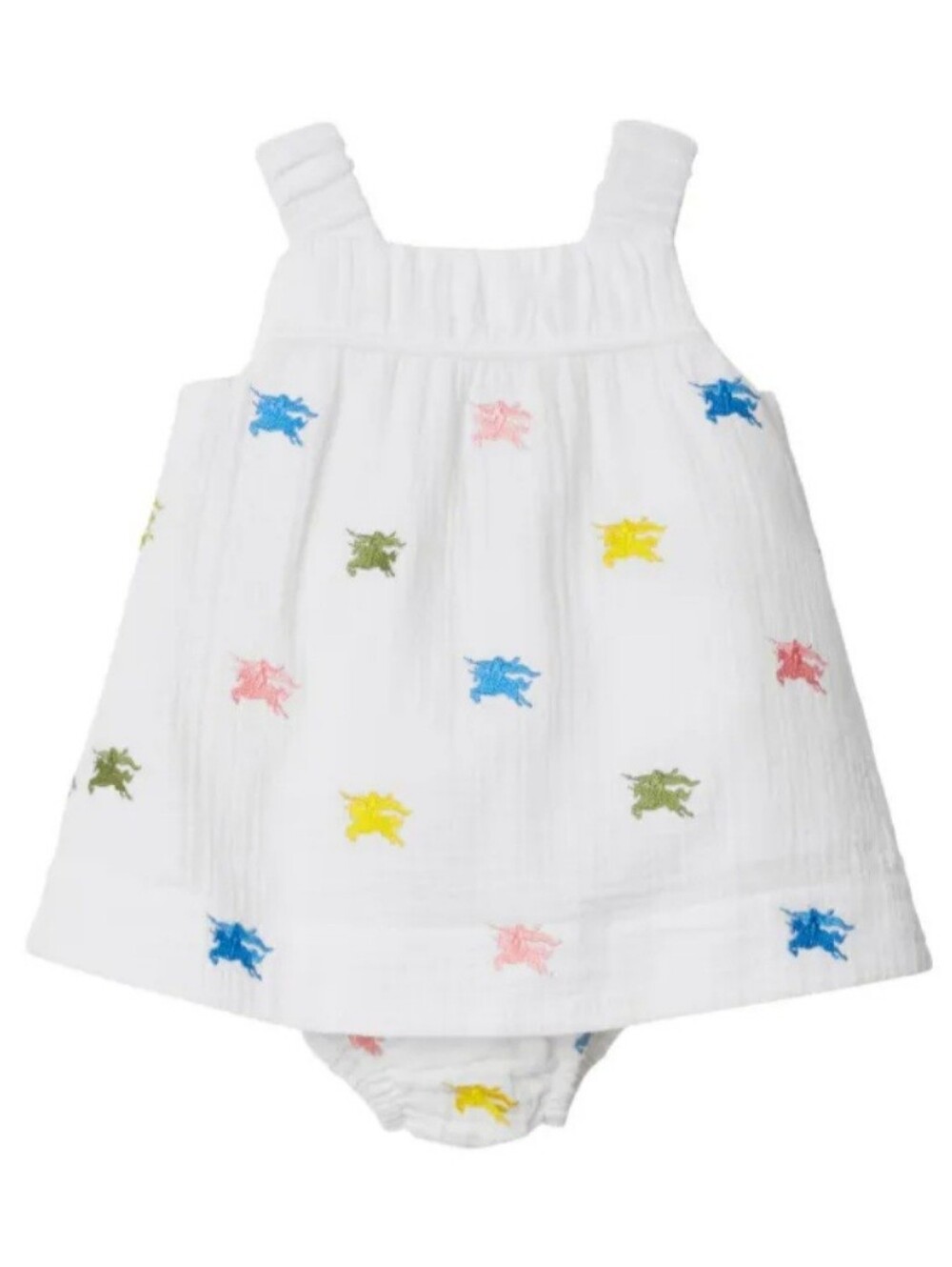 $410 Burberry infant Girl's Bethan EKD Dress with Bloomers Sz 12 months
